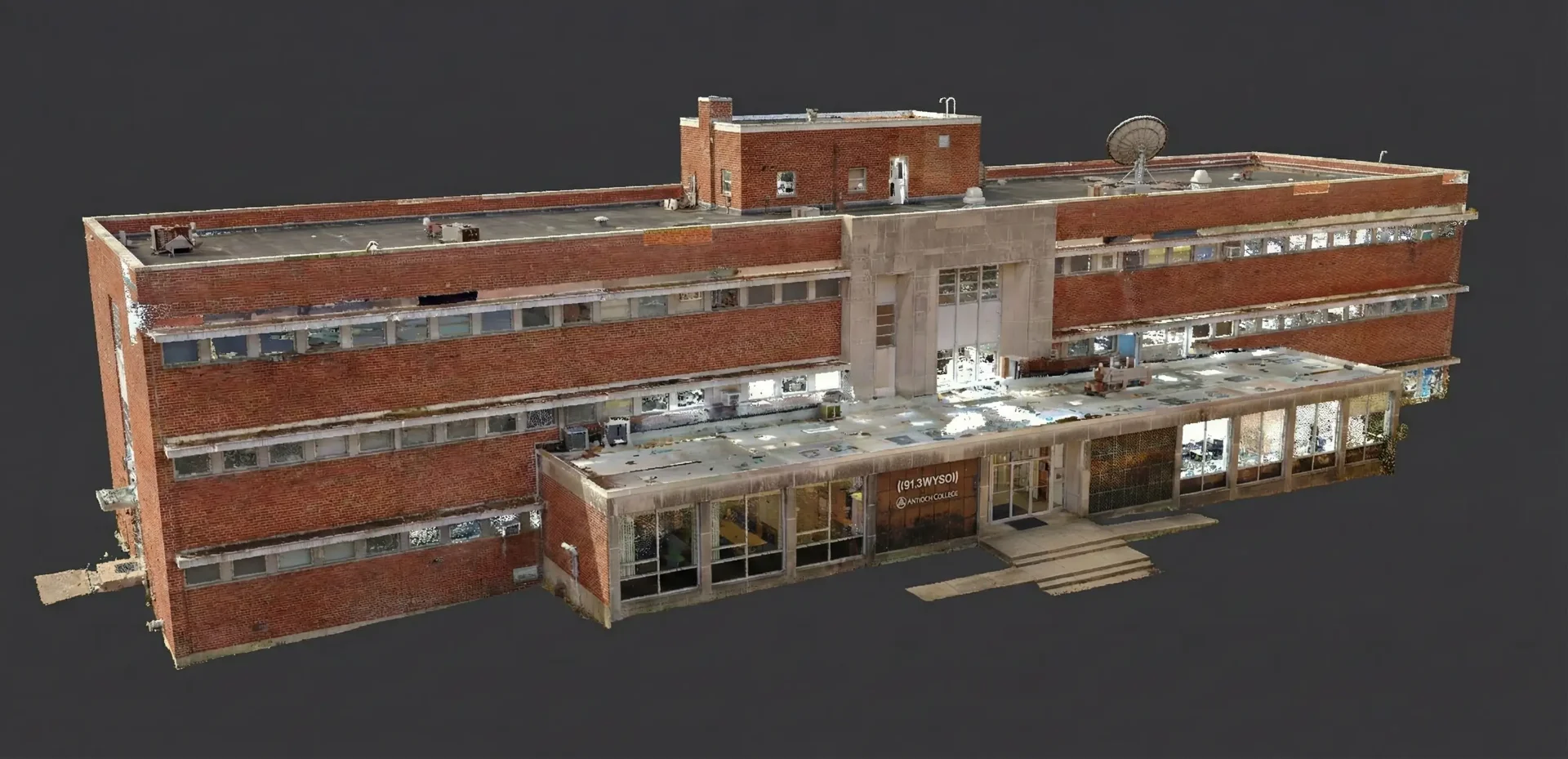 Kettering Building point cloud render produced from 3D laser scanning